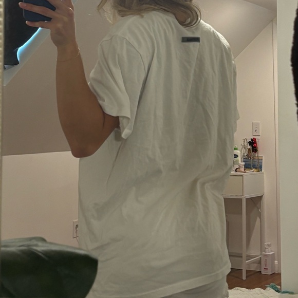 Essentials White Graphic Tee - Picture 2 of 3